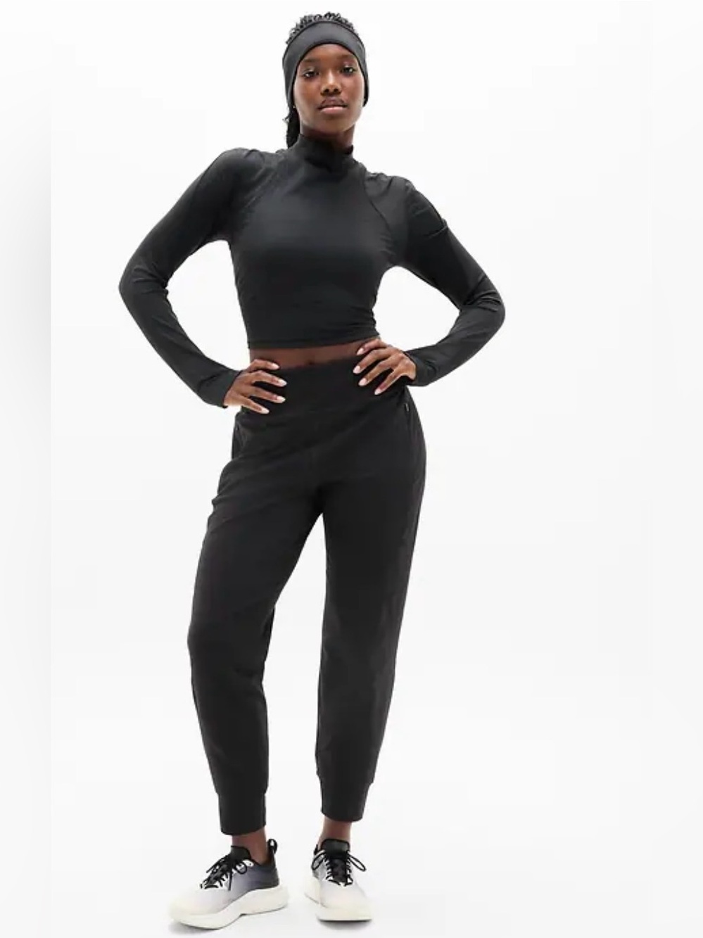 Athleta Ranier Jogger 2X Plus Size Pant Athletic Walking Running Zip Pocket Warm